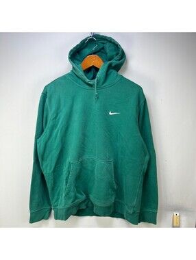 Vintage Nike Green Mini Swoosh Pullover Pocket Hoodie XL